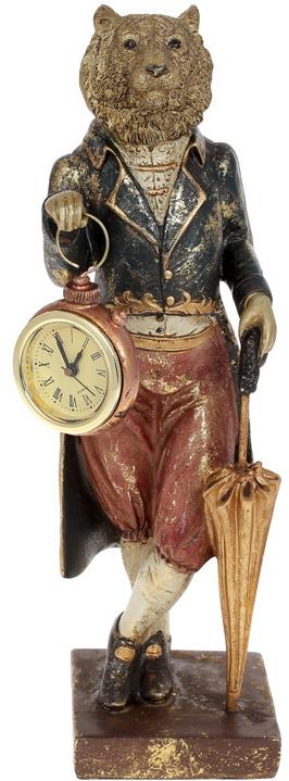 Фигурка декоративная Тигр с Часами 30,5 см полистоун (BD-419-275)