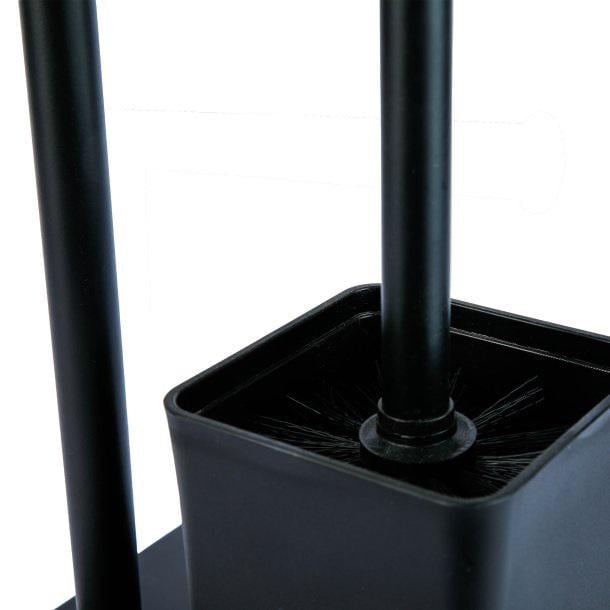 Гарнітур для туалету Axentia з тримачем для туалетного паперу з нержавіючої сталі бетон 23x69,5x18 см Чорний (133929) - фото 3 Гарнітур для туалету Axentia з тримачем для туалетного паперу з нержавіючої сталі бетон 23x69,5x18 см Чорний (133929) - фото 3