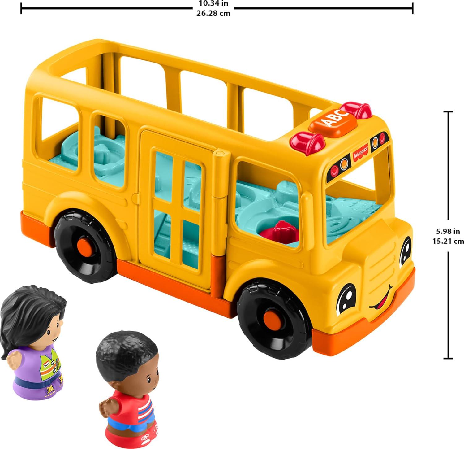 Музыкальная игрушка Школьный автобус Fisher-Price Little People Music Toddler Toy Sit With Me School Bus (29920013) - фото 2
