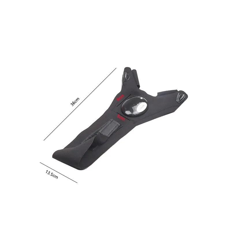 Фонарь-перчатка со светодиодом на 2 пальца руки на батарейке универсальный размер на липучке пара Черный (1912927742) - фото 3 Фонарь-перчатка со светодиодом на 2 пальца руки на батарейке универсальный размер на липучке пара Черный (1912927742) - фото 3