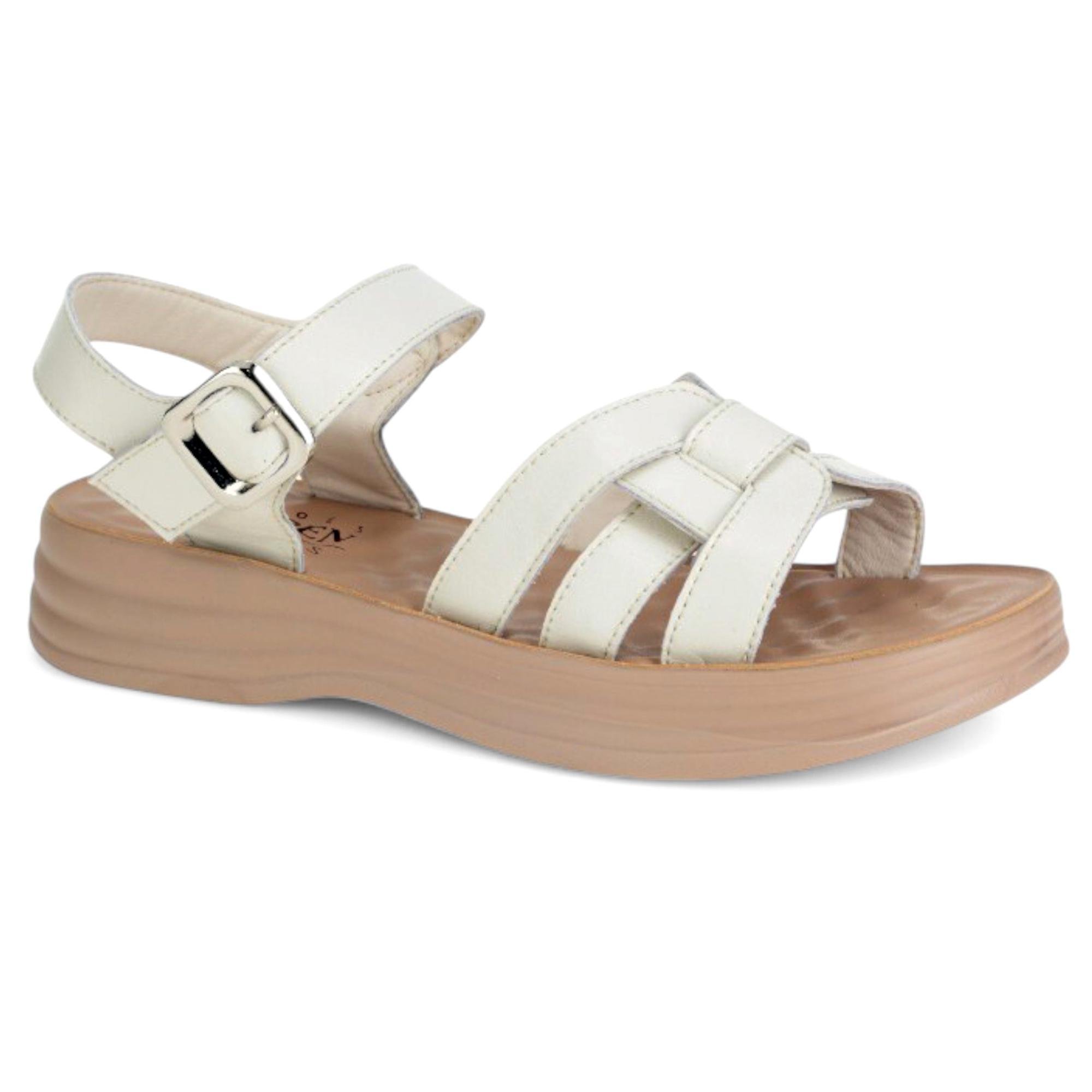 Босоножки женские летние Wollen р. 41 Бежевый (060169-41)