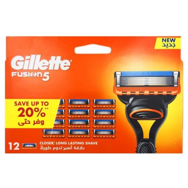Кассеты сменные для бритья Gillette Fusion 5 12 шт.
