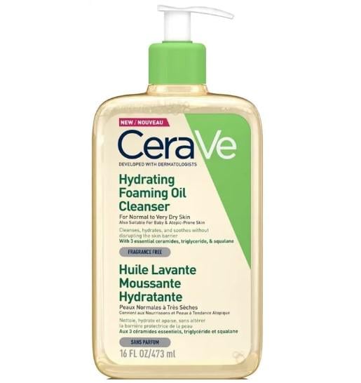 Олія очищувальна CeraVe Huile Lavante Moussante Hydratante 473 мл (3337875773447)