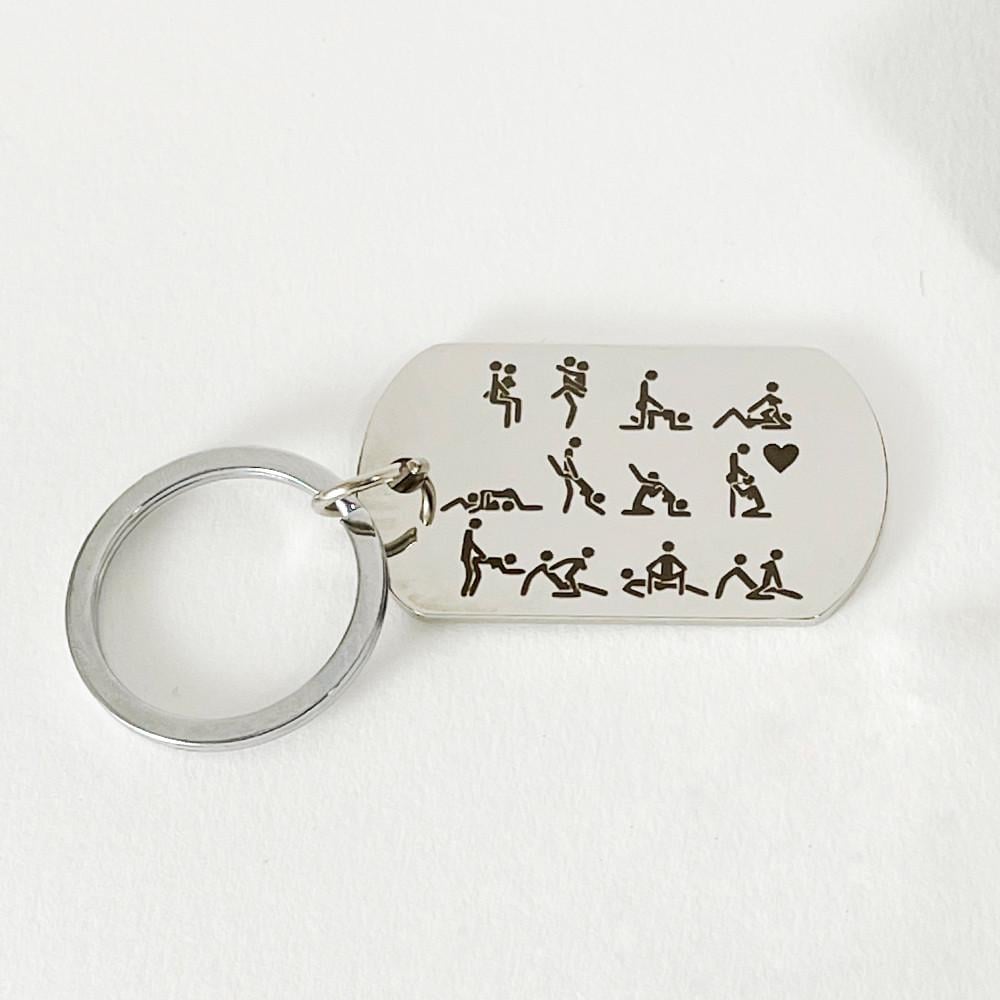 Брелок із гравіюванням Камасутри без серця (Б18004)