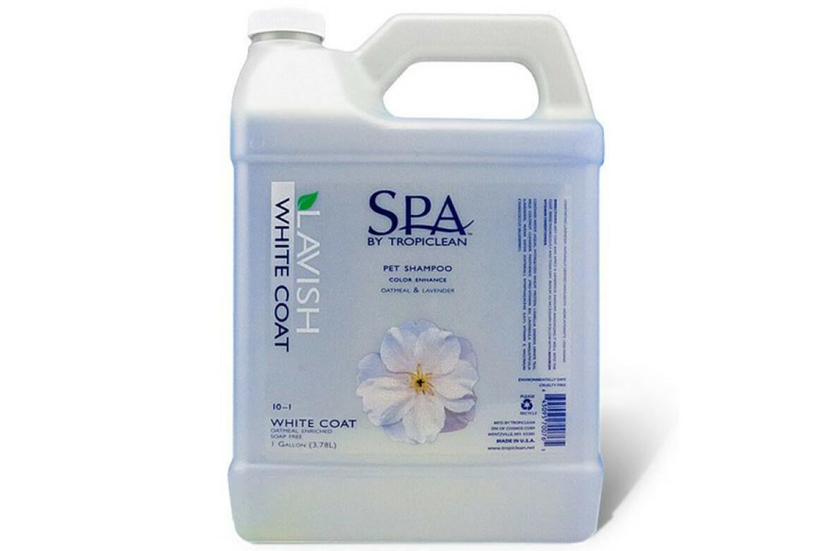 Шампунь Tropiсlean SPA White Coat для ухода за белой шерстью 3,8 л (700765)