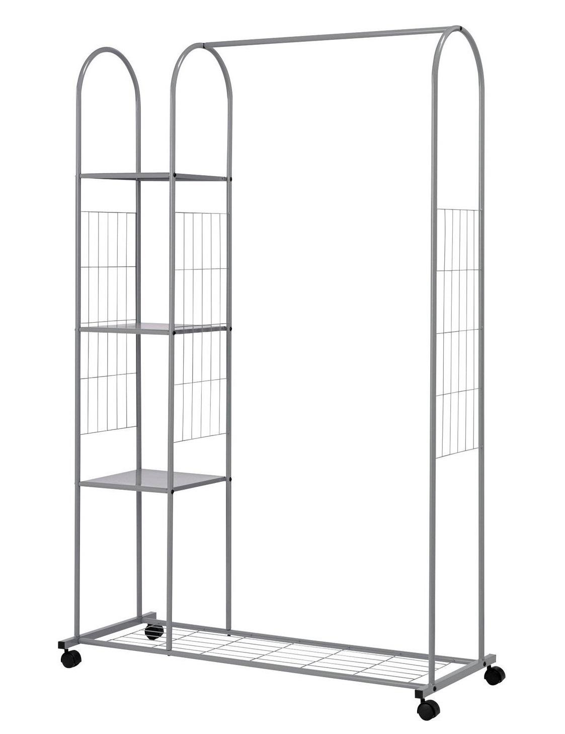 Вешалка-стойка для одежды с полками 106x43x170 см (16050A)