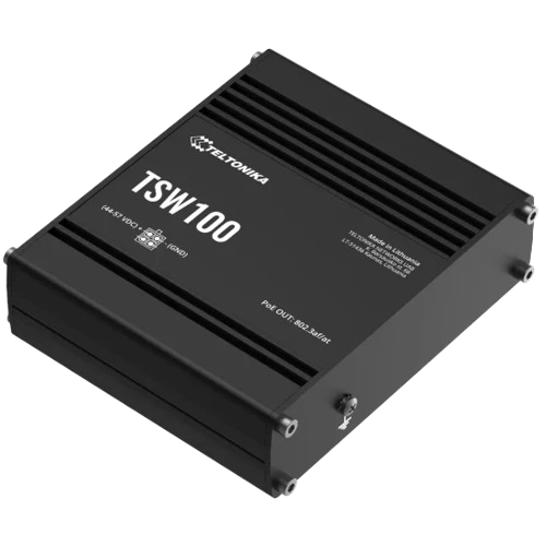 Комутатор Teltonika TSW100 некерований настільний 5 x RJ45 10/100/1000MMBit/s PoE+ (35894403) Комутатор Teltonika TSW100 некерований настільний 5 x RJ45 10/100/1000MMBit/s PoE+ (35894403)