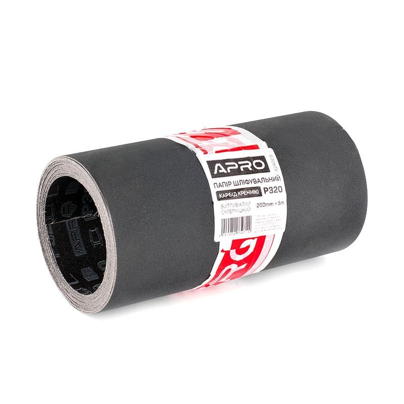 Бумага шлифовальная Apro тканевая Ultra выносливый карбид кремния 200 мм x 5 м P320 (828209)