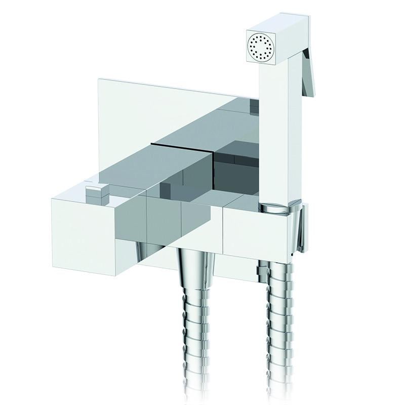 Смеситель KOER KB-24011-01 скрытого монтажа для гигиенического душа термостатический Хром (KR4734)