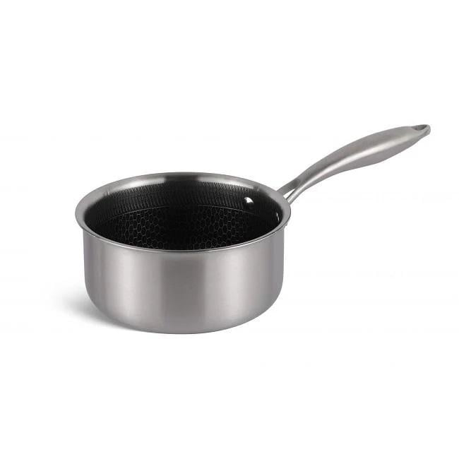 Ківш-сотейник Edenberg EB-17002 з нержавіючої сталі з антипригарним покриттям тефлоновим 2,3 л 18x9 см (15463125) - фото 3 Ківш-сотейник Edenberg EB-17002 з нержавіючої сталі з антипригарним покриттям тефлоновим 2,3 л 18x9 см (15463125) - фото 3