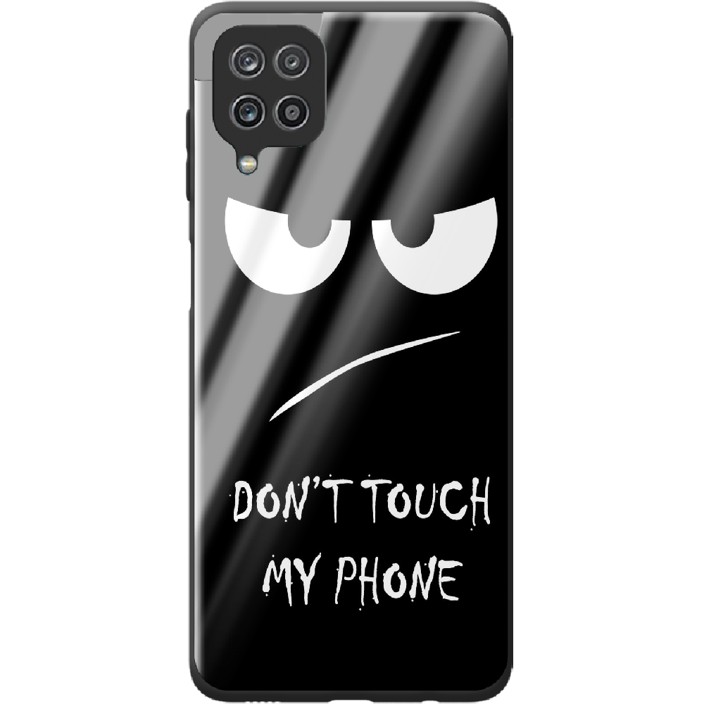 Чехол BoxFace Samsung M325F Galaxy M32 Don't Touch my Phone Черный силикон со стеклом (42962-up535-44203)