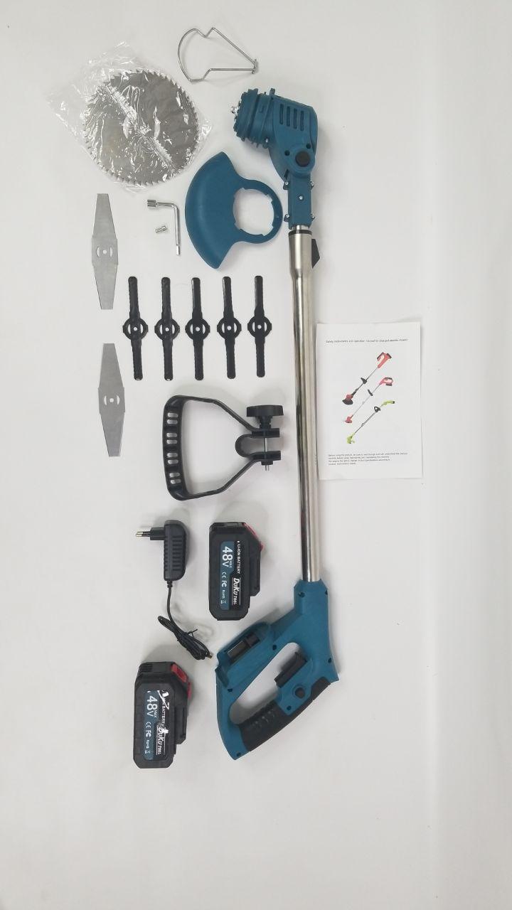 Газонокосарка для газону кущів та трави з 2 акумуляторами 48V (TR-48-Green) - фото 2