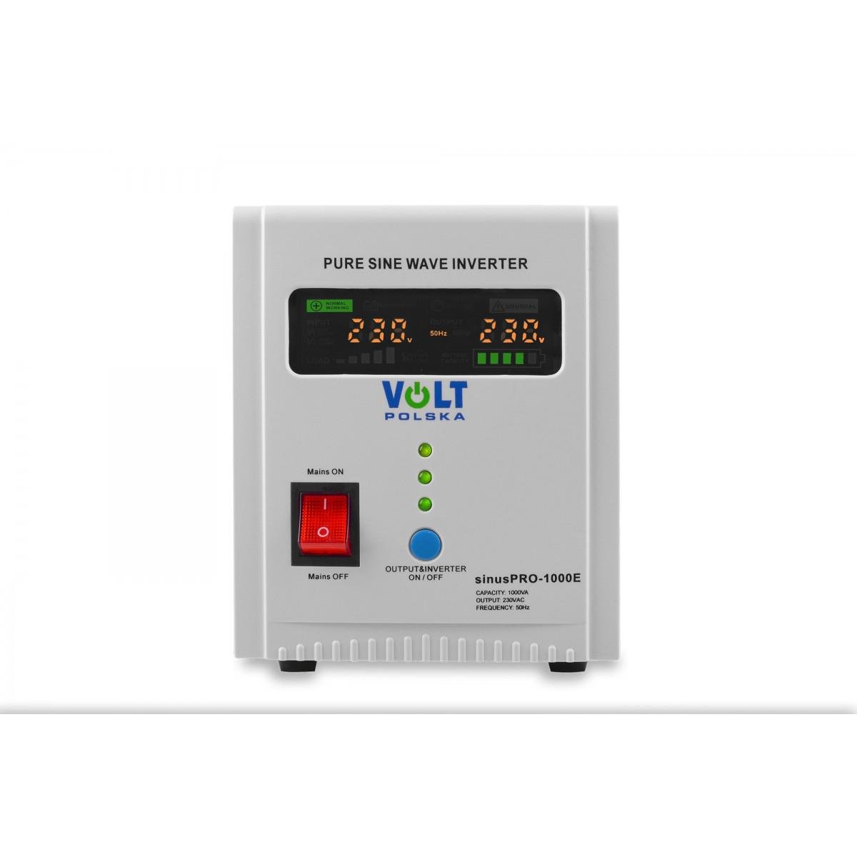 Источник бесперебойного питания Volt Polska Sinus Pro 1000 E 12/230 V 700/1000 W (9372219)