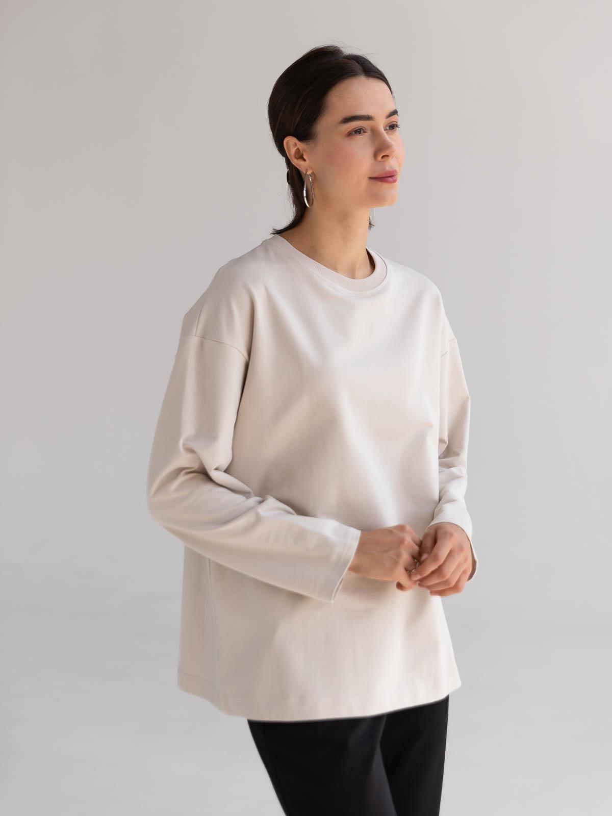 Лонгслів жіночий базовий FROMUS S/M Айворі (2638-57) - фото 3