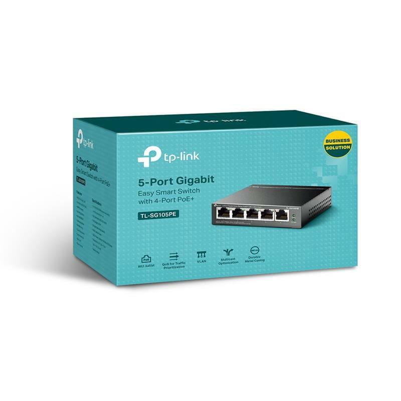 Комутатор Smart TP-Link TL-SG105PE (SG105PE) - фото 4 Комутатор Smart TP-Link TL-SG105PE (SG105PE) - фото 4