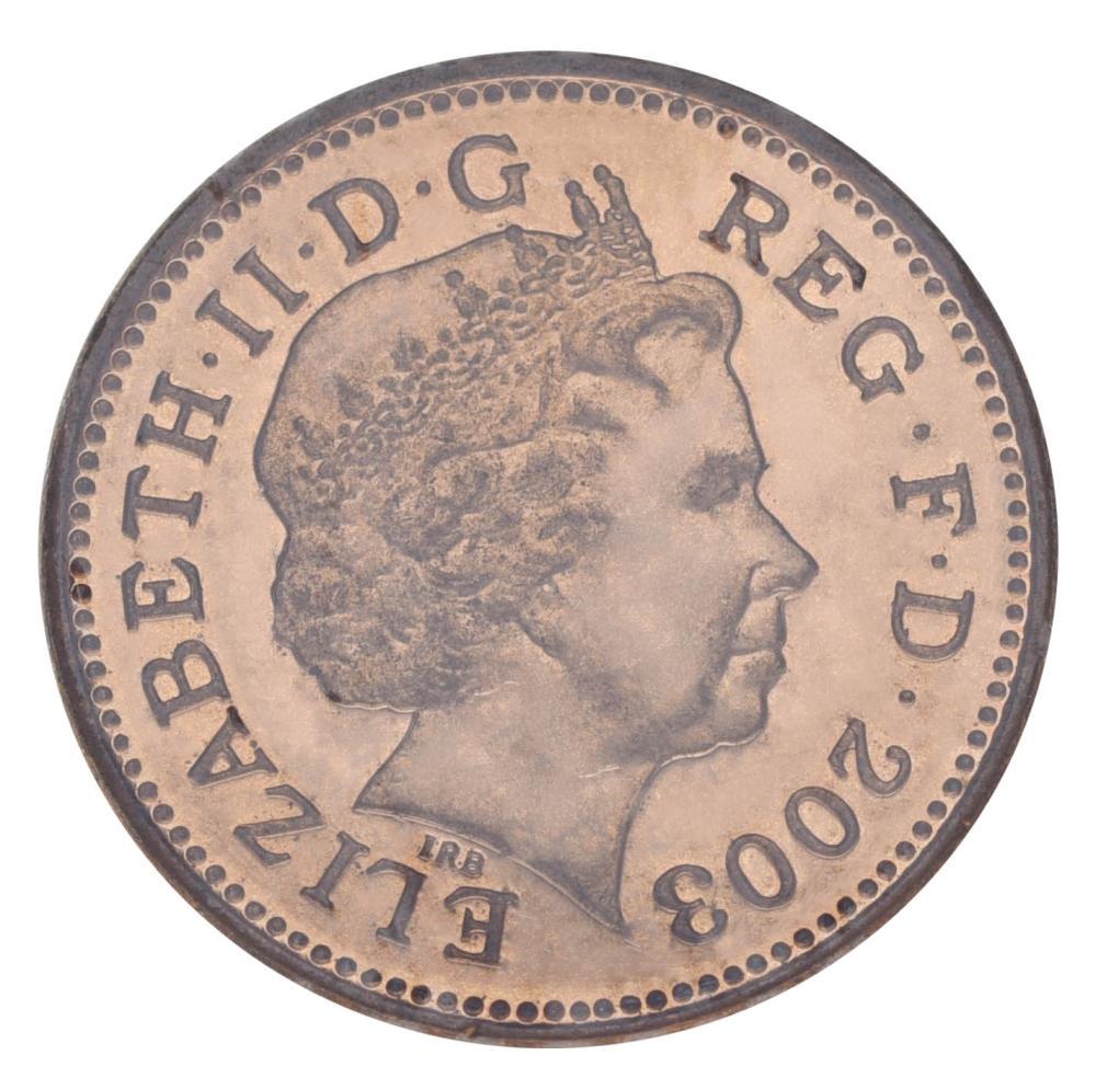 Коллекционная монета Великобритания 1 пенни 2003 F-VF (М13489)