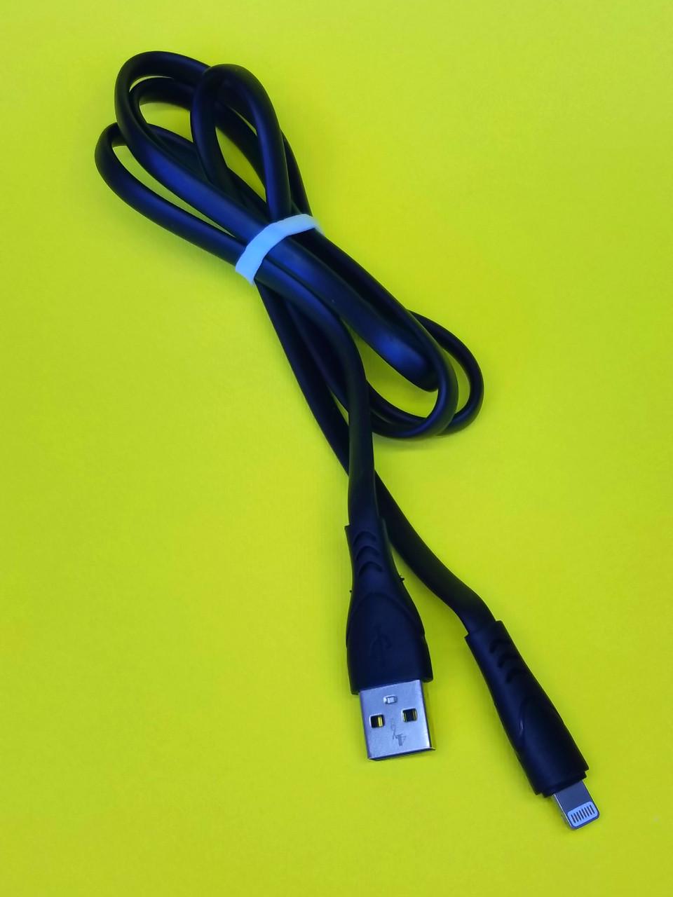 Кабель 4you USB-Lightning Sula 2.4A Silicon Черный