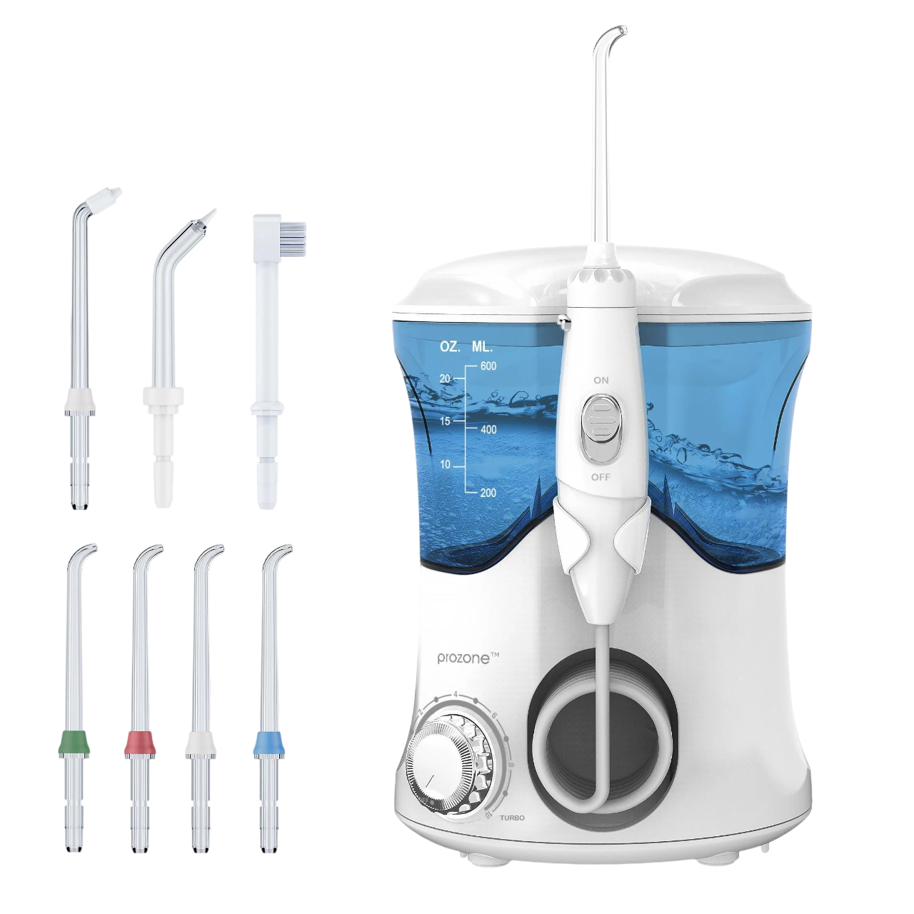 Ирригатор полости рта ProZone X63 Evolution 7 насадок White (4699)