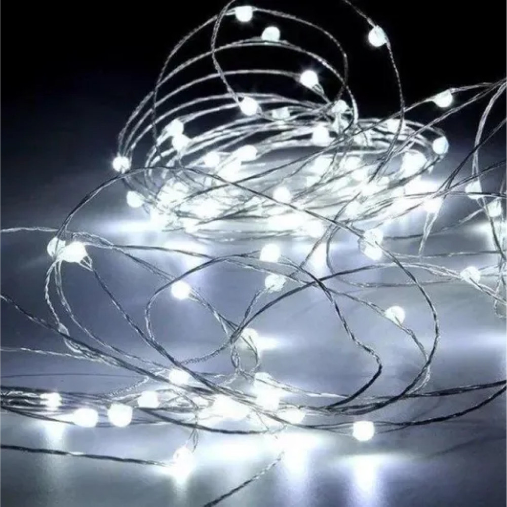 Гирлянда нить Роса от USB 8 режимов 500 LED IP44 50 м Білий - фото 9 Гирлянда нить Роса от USB 8 режимов 500 LED IP44 50 м Білий - фото 9