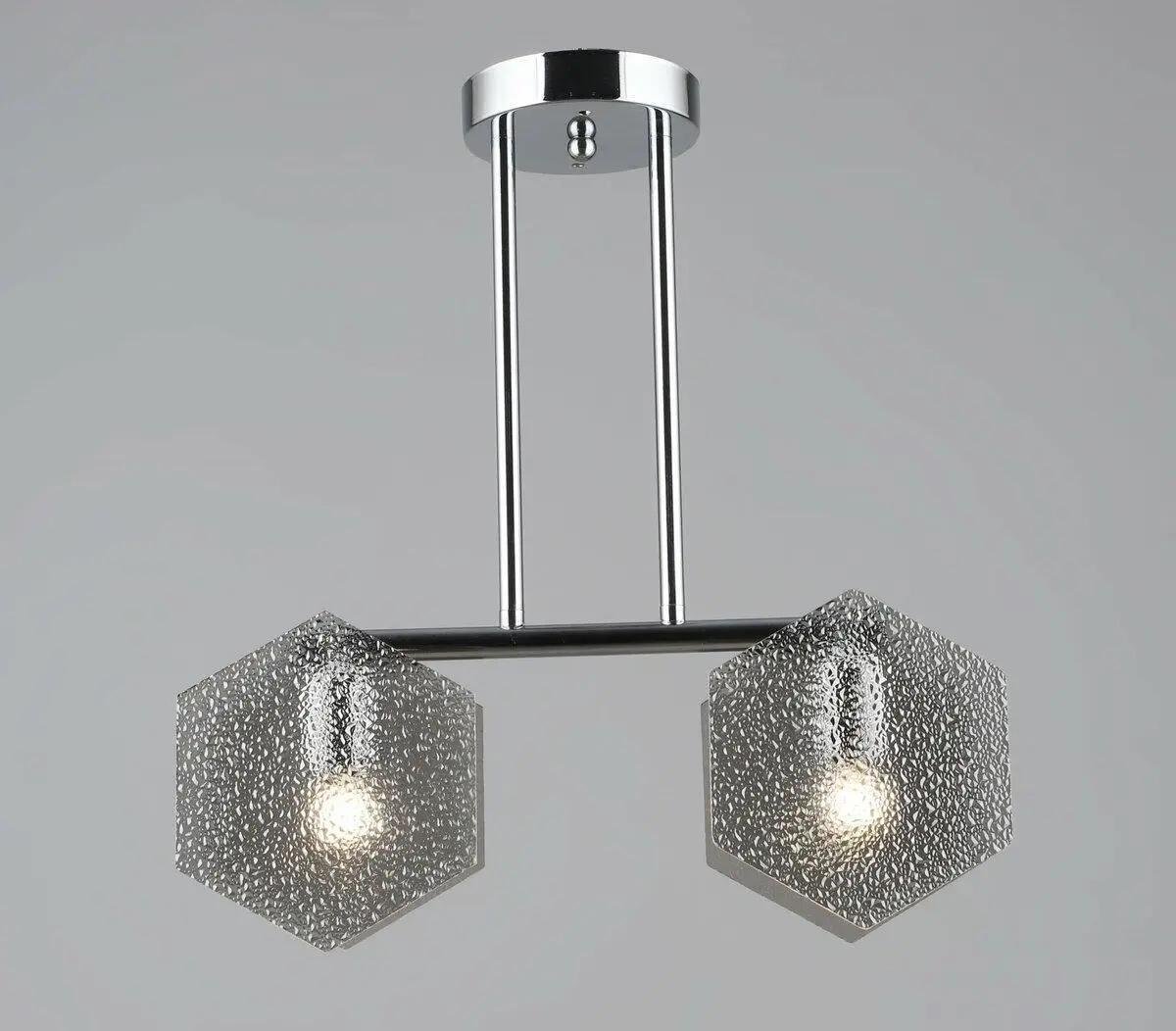 Люстра потолочная Sirius Loft на металлическом каркасе 2хЕ27 B S2472/2 CH Хром (28685897)