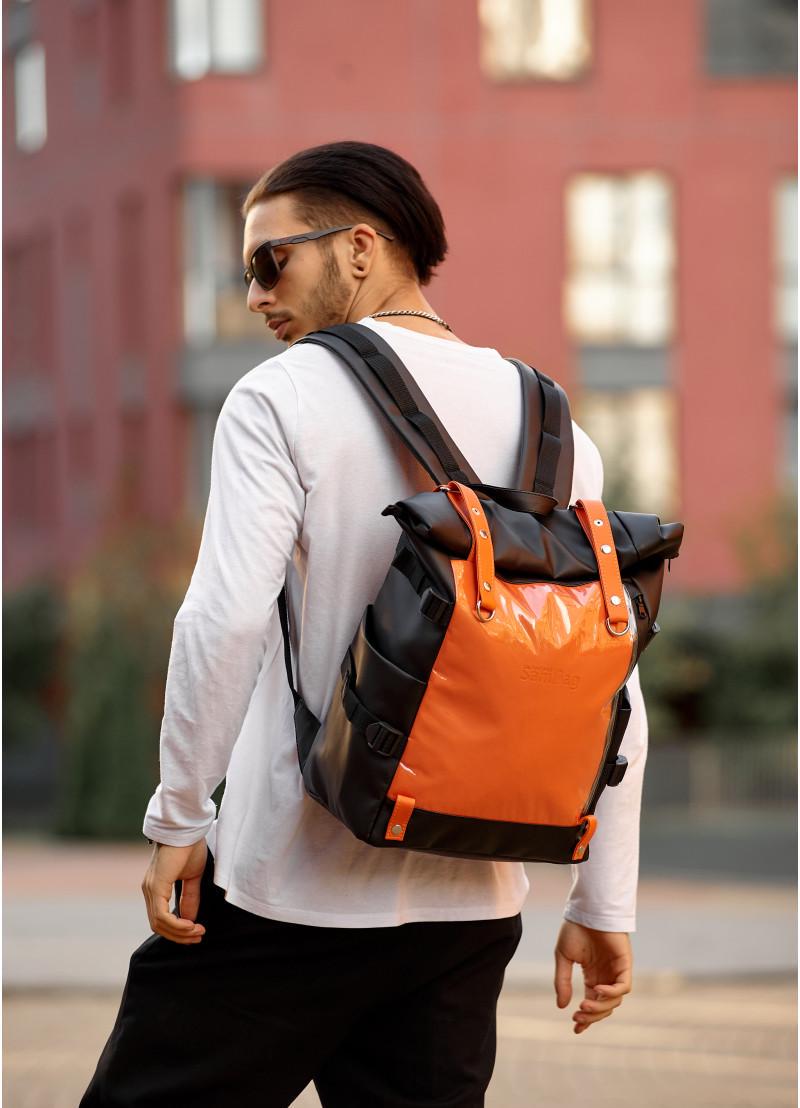 Рюкзак мужской Sambag RollTop Hacking Черно-оранжевый (15373026e) Рюкзак мужской Sambag RollTop Hacking Черно-оранжевый (15373026e)