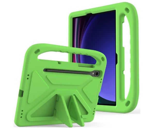 Чохол-накладка Kids with Stand для Samsung Tab S10 Lite з ручкою Зелений