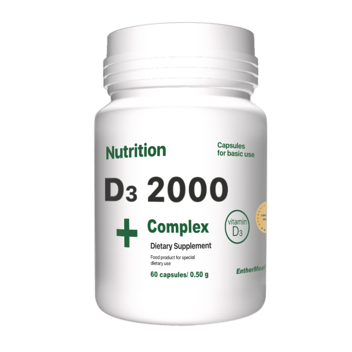 Витамины EntherMeal D3 2000 Complex+ 60 капс.