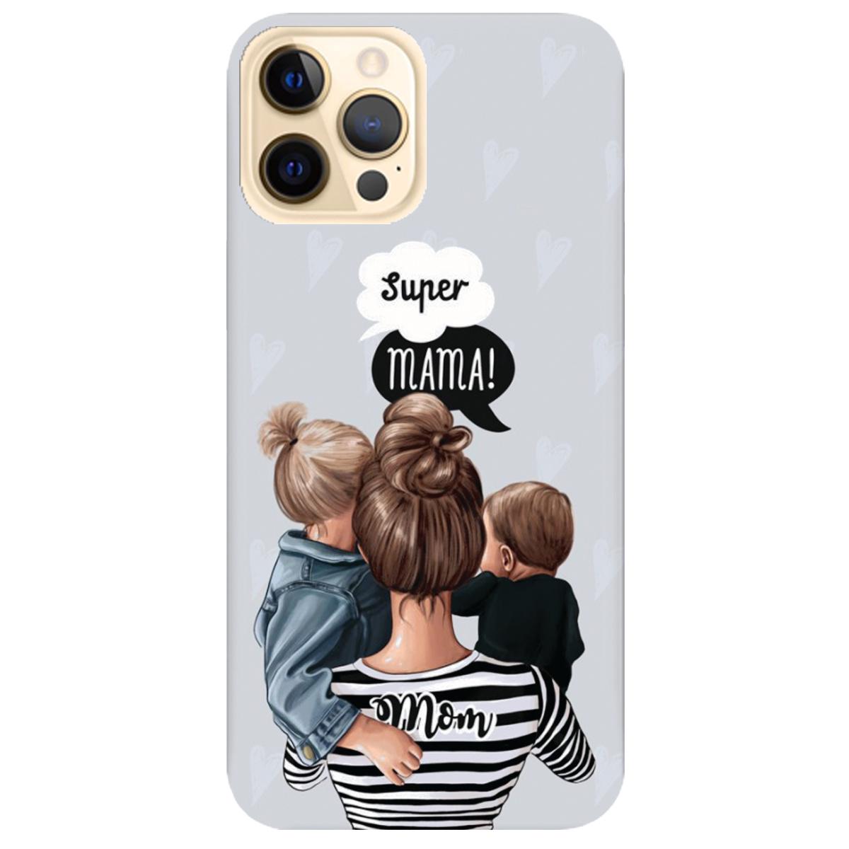 Силіконовий чохол Zorrov для Apple iPhone 12 Pro Max - Super Mama (14060040264118238)