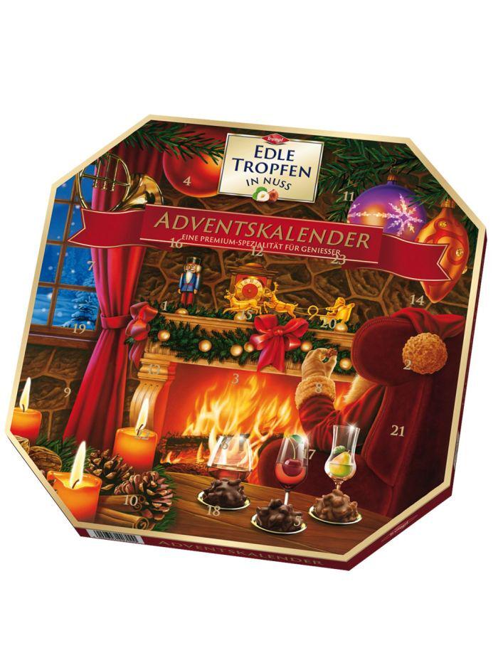Адвент календарь Trumpf Edle Tropfen In Nuss Red с элитным алкоголем 300 г