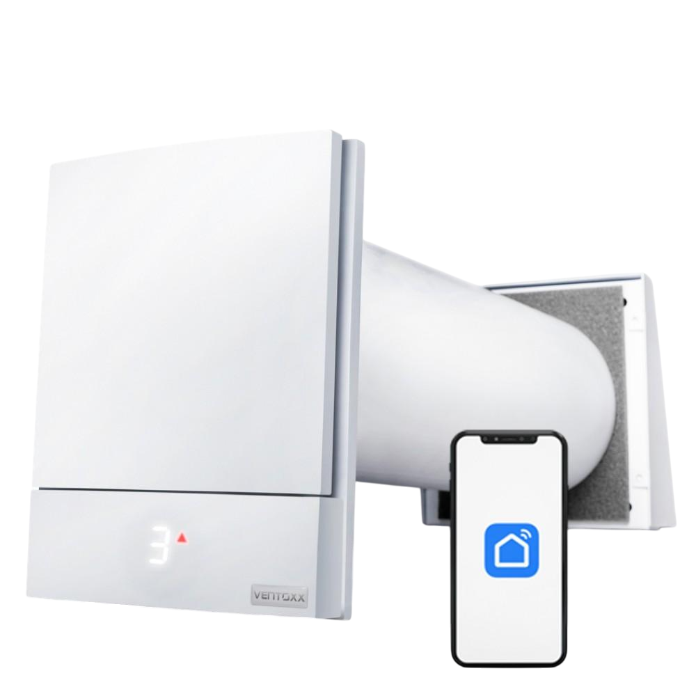 Рекуператор воздуха Ventoxx Harmony Smart с пультом ДУ WI-FI и внешней крышкой воздуховод 50 см (25069745)
