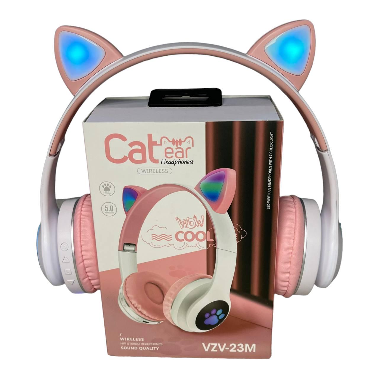 Навушники дитячі Cat ear vzv-23m Bluetooth з вушками підсвічування Білий (374578456) - фото 6