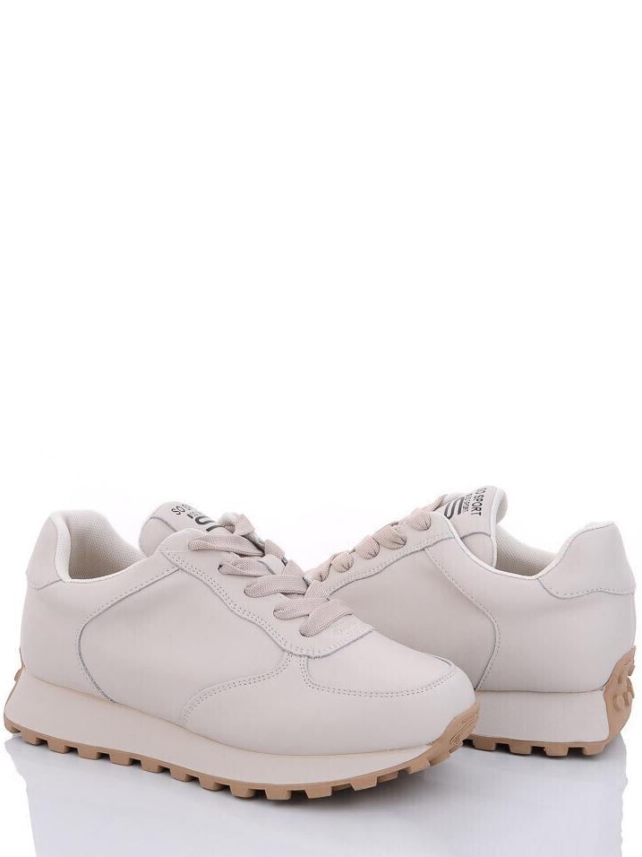 Кроссовки кожаные ITTS GN502B р. 37 Бежевый