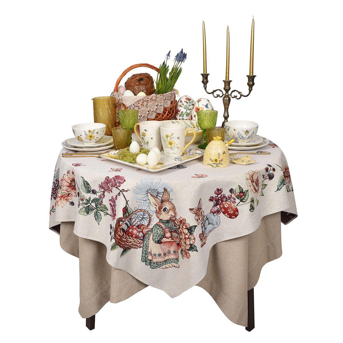 Набор емкости для меда и блюдец Certified International Сладкий мед из керамической Бежевый (28124-set) - фото 6