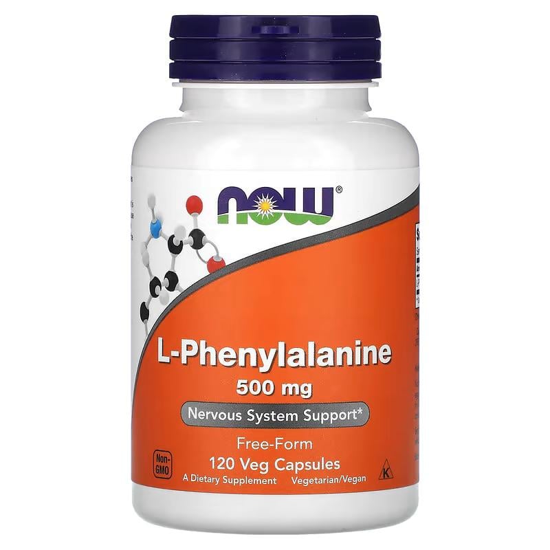 Амінокислота L-фенілаланін L-Phenylalanine 500 мг 120 вег.кап