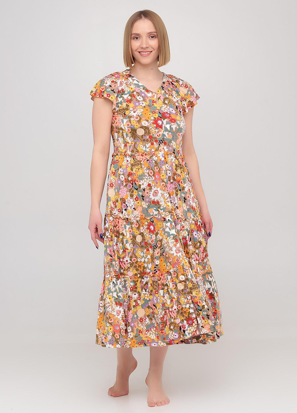 Платье домашнее женское Wild Love 2XL Разноцветный (82903)