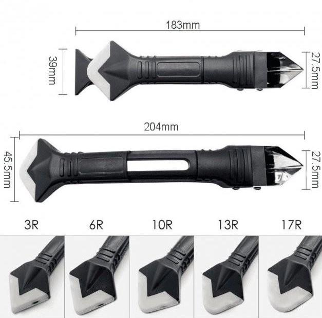 Шпатель силіконовий та металевий скребок для силікону (21587080) - фото 4