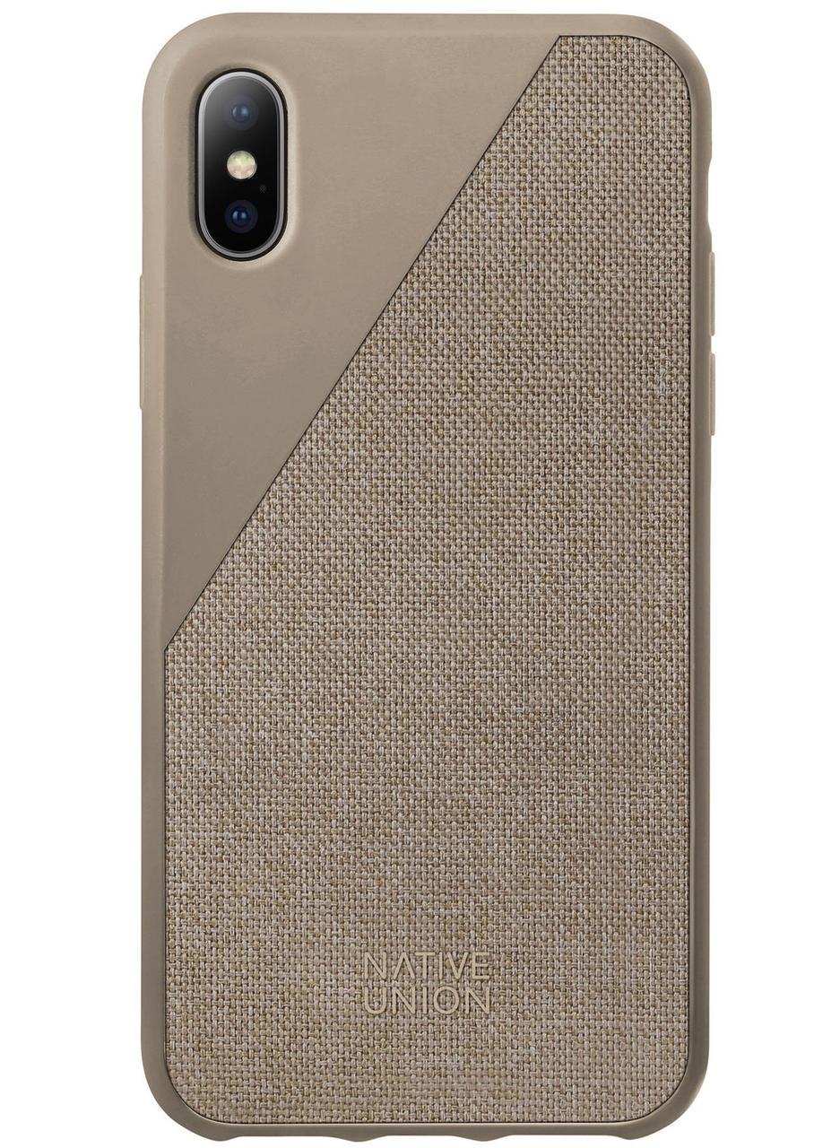 Чохол-накладка Native Union Clic Canvas for iPhone XS/X, Taupe (CCAV-TAU-CV-NP17)