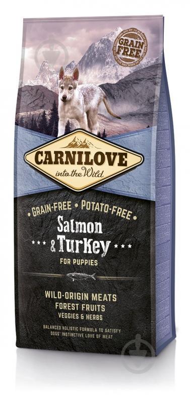 Сухий корм для цуценят Carnilove Puppy Salmon Turkey 12 кг - фото 1