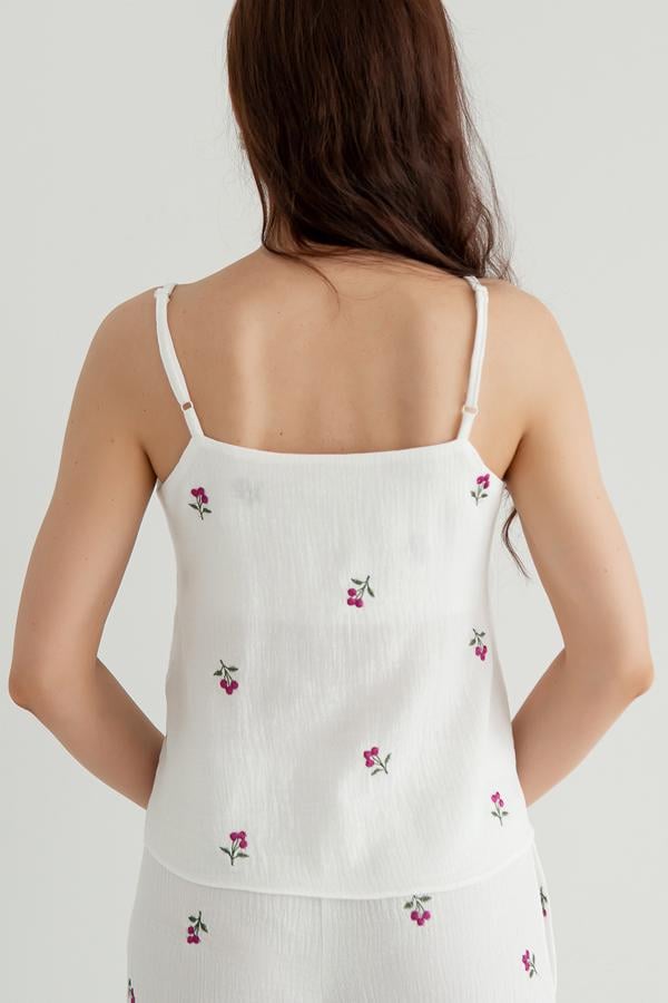 Майка з вишивкою Forli з мусліну L Blueberry (ML0082-39-70) - фото 4 Майка з вишивкою Forli з мусліну L Blueberry (ML0082-39-70) - фото 4