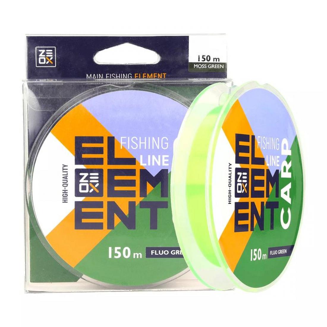 Леска Zeox Element Carp Fluo Green 0,285 мм 150 м (3KB5002)
