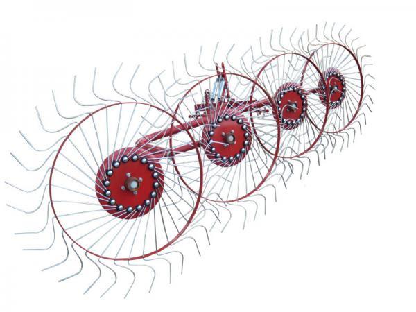 Граблі-ворошилки Wirax Сонечко на 4 колеса для трактора (12651662)