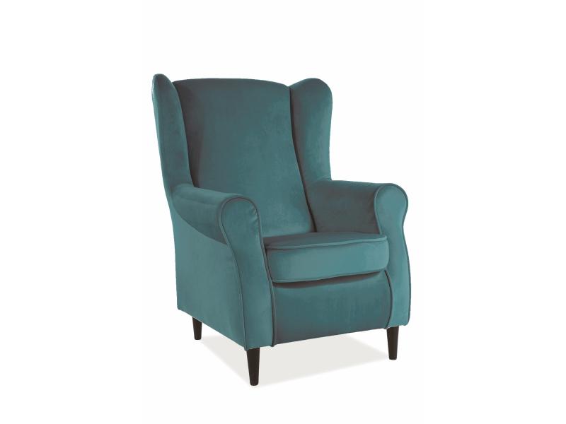 Кресло Baron Velvet Бирюзовый/Венге (BARONV85)