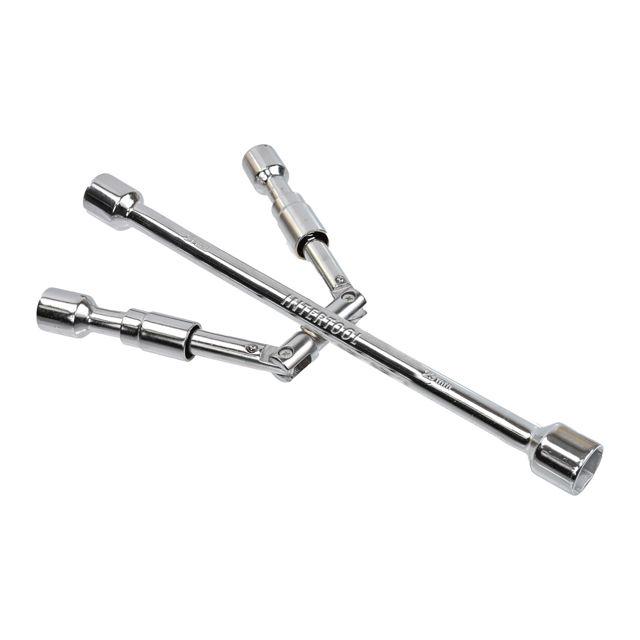 Ключ баллонный Intertool раскладной 17х19х21х23 мм (HT-1596)