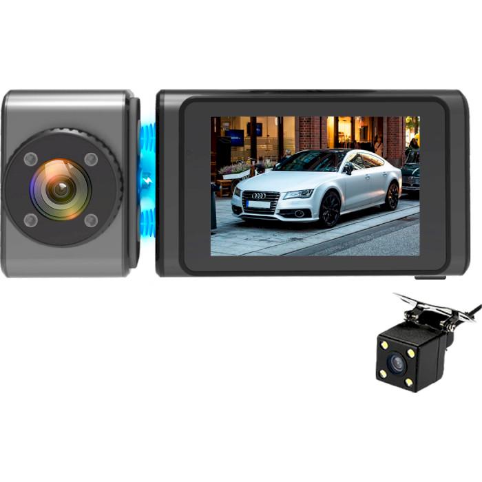 Видеорегистратор Aspiring Alibi 9 GPS 3 Камеры SpeedCam 2,35" IPS H.264 (CD1MP20GAL9) - фото 5