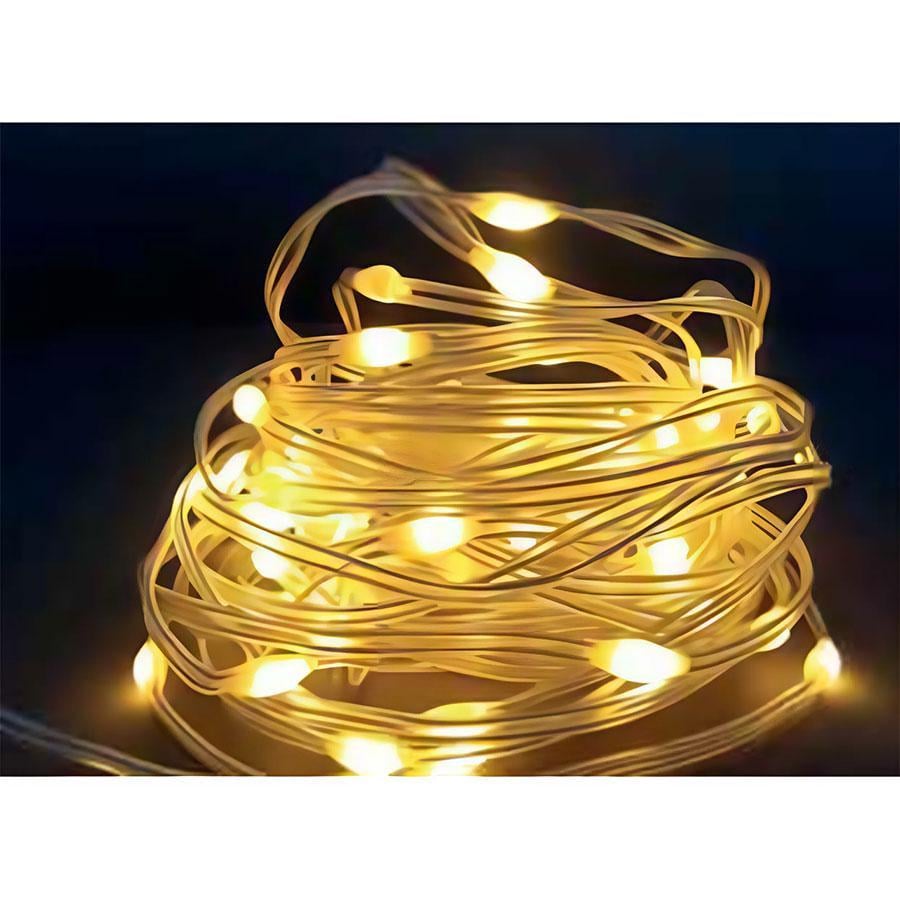 Гирлянда уличная светодиодная влагозащищенная в силиконе HOROZ ELECTRIC FAIRY-10 Янтарный (00000065772)