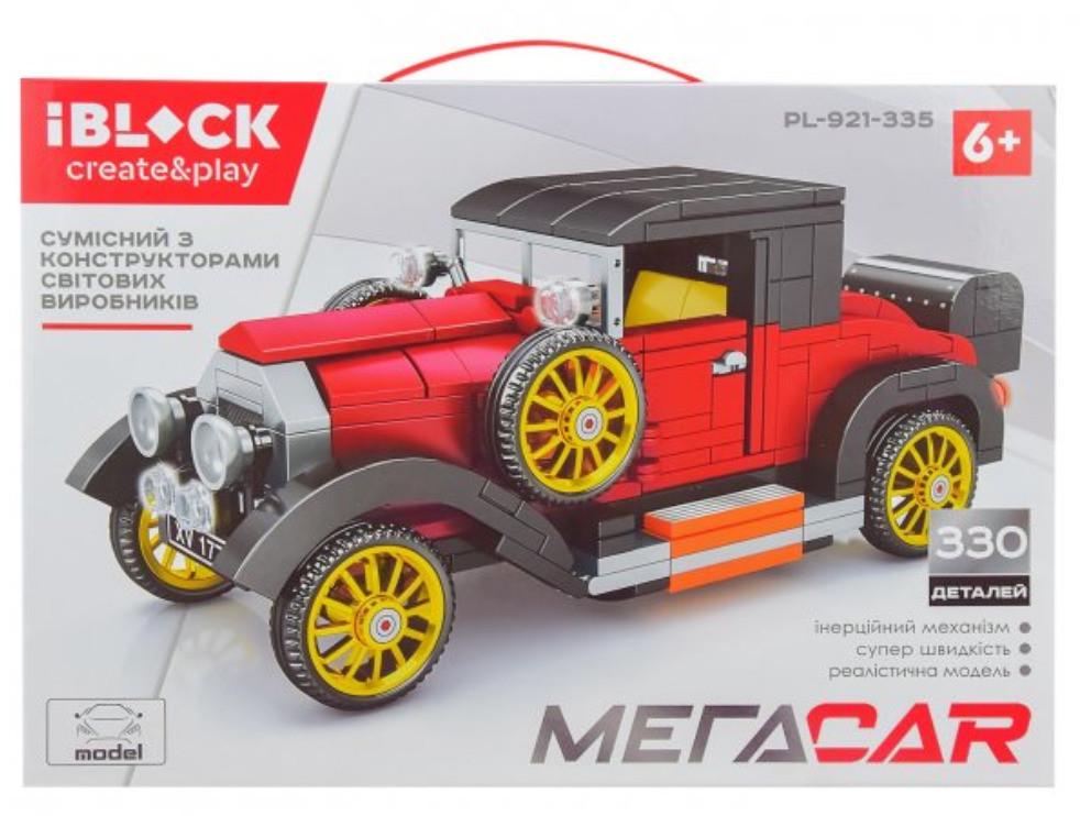 Конструктор Iblock МегаCar Ретро автомобиль 330 дет.