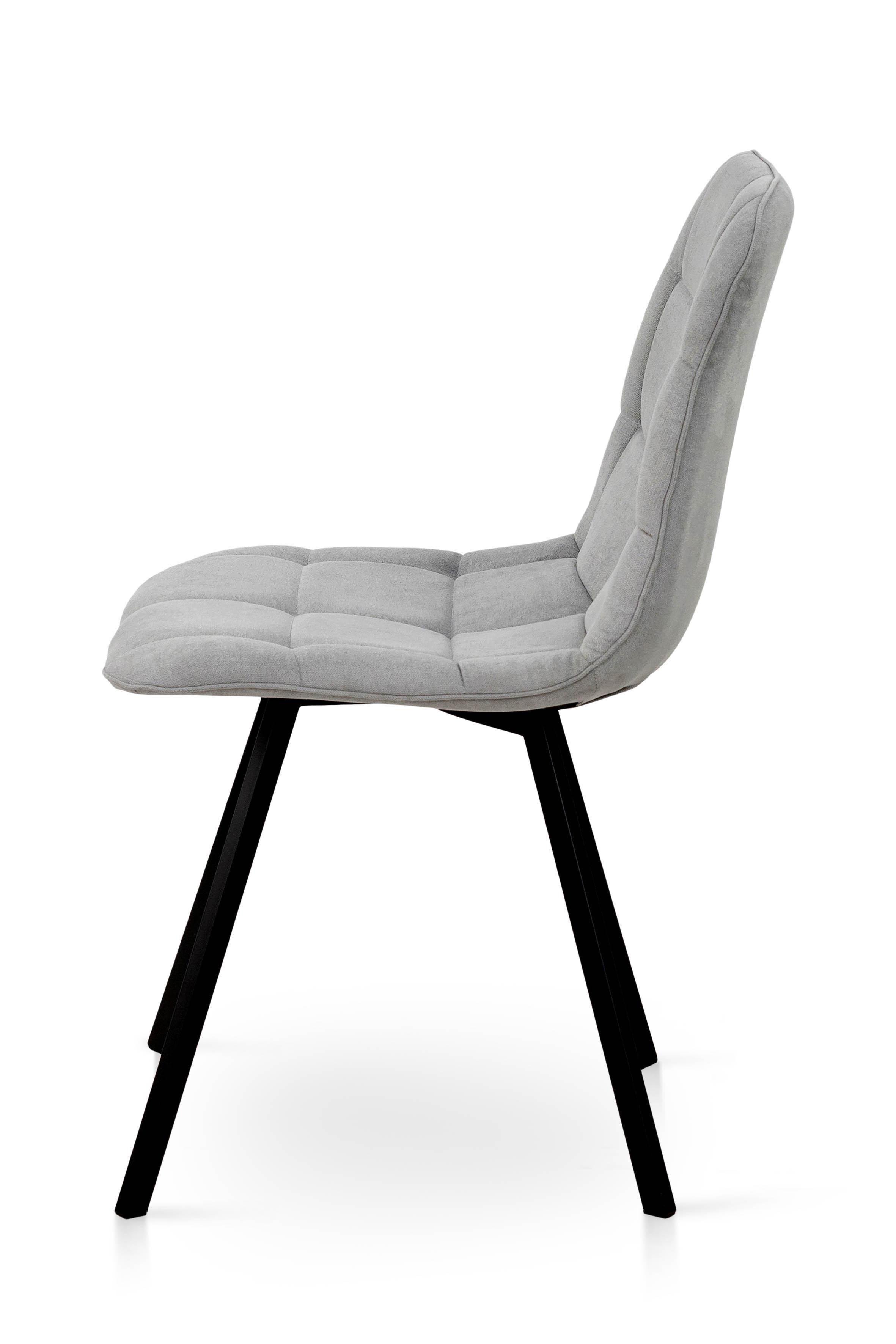 Стілець для кухні та вітальні Фіджи Софт 470х840х580 мм Чорний/Світло-сірий (GAА0056046) - фото 3 Стілець для кухні та вітальні Фіджи Софт 470х840х580 мм Чорний/Світло-сірий (GAА0056046) - фото 3