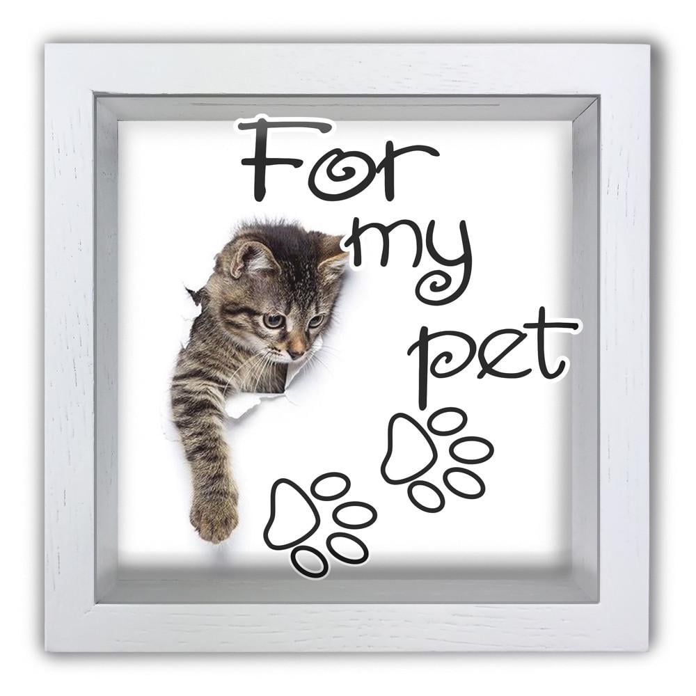 Копилка For my pet деревянная 20x20x6,5 см Белый (хркп0001ба)