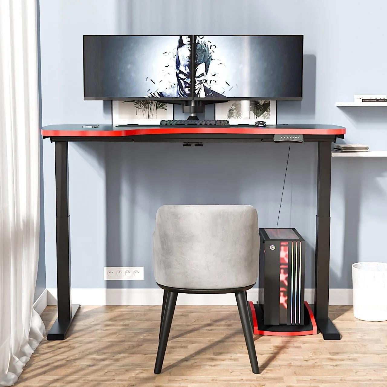 Геймерский стол PARUS TOWER 0076 угловой регулируемый (PТ/Ч0076/R)