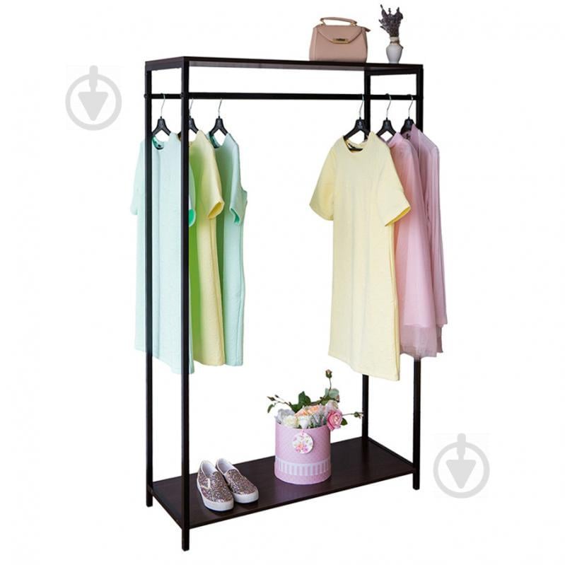 Вешалка стойка рейл GoodsMetall в стиле Лофт 1700х1000х350мм ВШ65